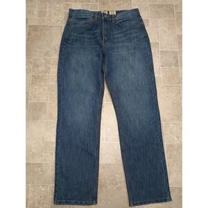 Red Head Brand Co Mens Straight Leg Jeans Medium Wash Blue Denim 32x32